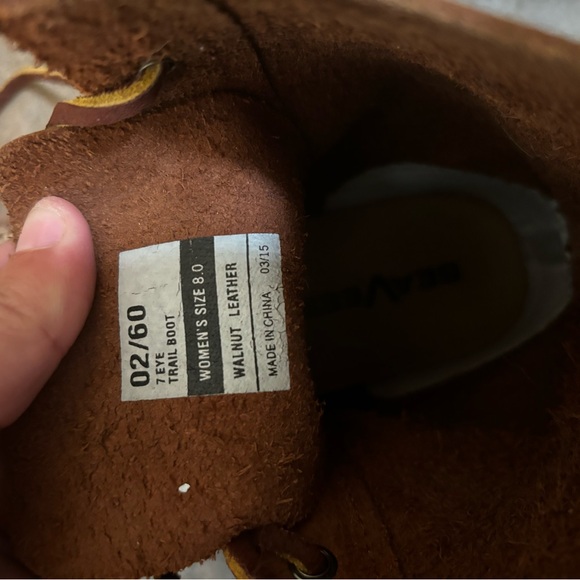 SEAVEES 02/60 7 eye trail boot - Walnut Womens 8 - Picture 5 of 6